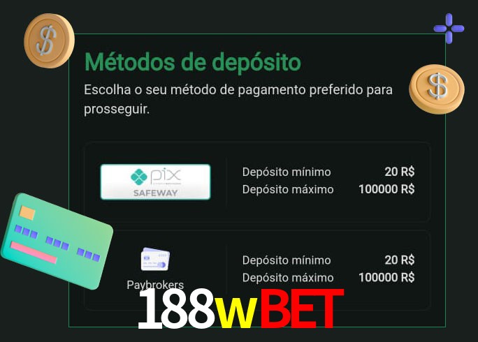 O cassino 188wbet oferece uma grande variedade de métodos de pagamento